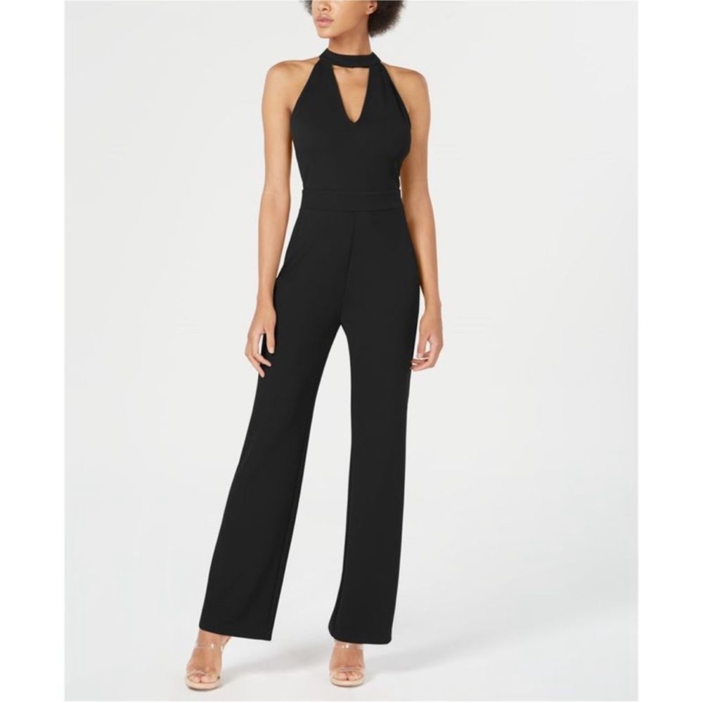 Bar lll black halter neck jumpsuit mod femme sleeveless